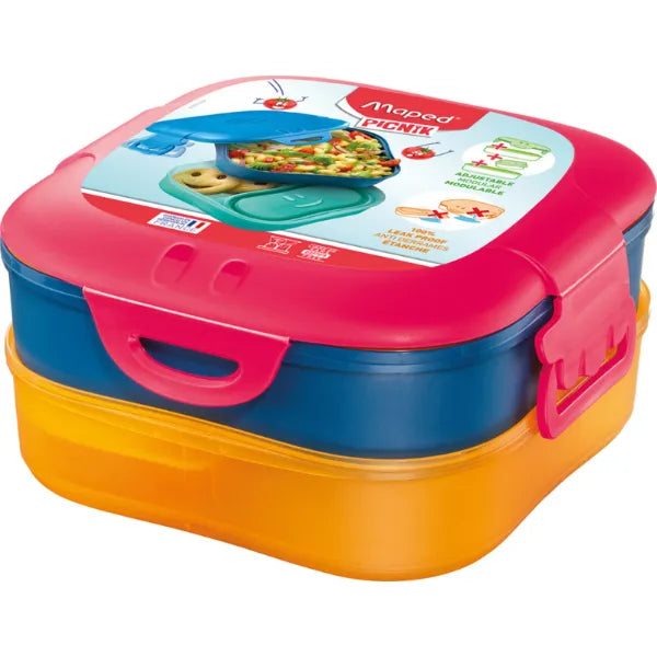 Maped Picknik Concept Lunch Box 3 in 1 Pink - 1.4L