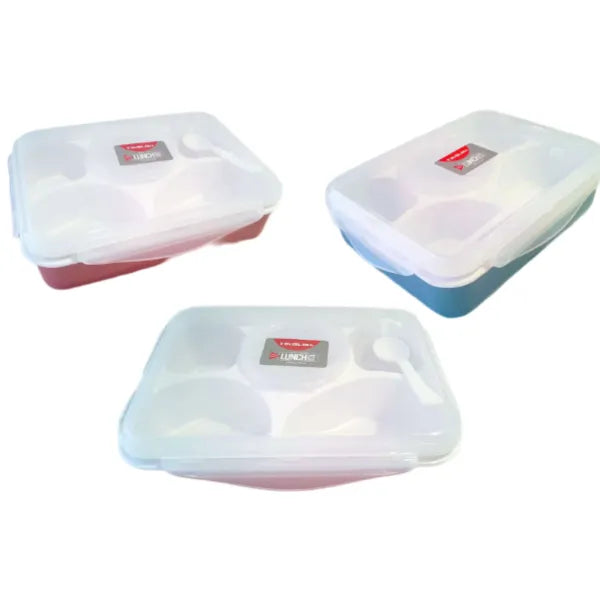 5 Compartment Lunch Box-1000 ML-1 Pieces Set alternate