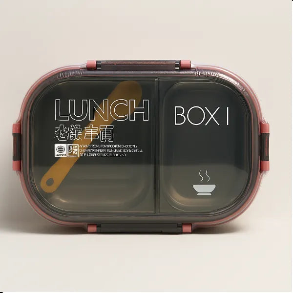 2-Compartment Stainless Steel Lunch Box – 800 ML (Assorted, 1 Piece) alternate