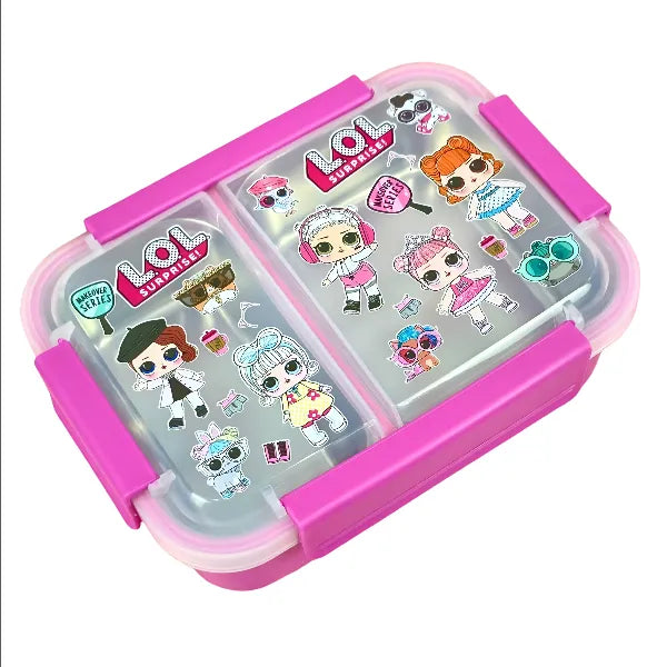 Lol themed  Double Layer Steel Lunch Box for Kids – 750 ml