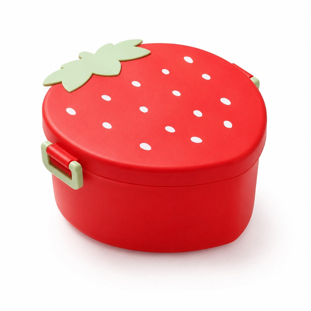 Lunch Box – Cute Strawberry Design For Kids With Secure Side Lock-800 Ml