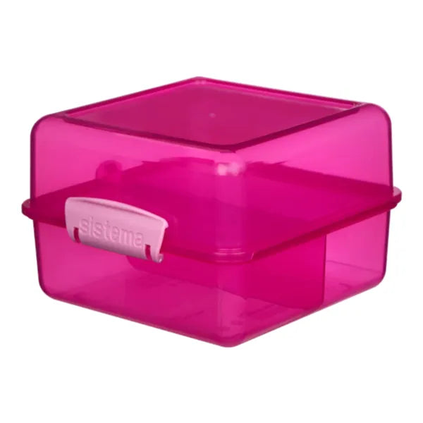 Sistema Cube Lunch Box Pink Color - 1.4L
