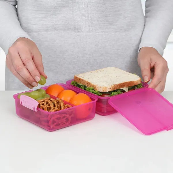 Sistema Cube Lunch Box Pink Color - 1.4L alternate