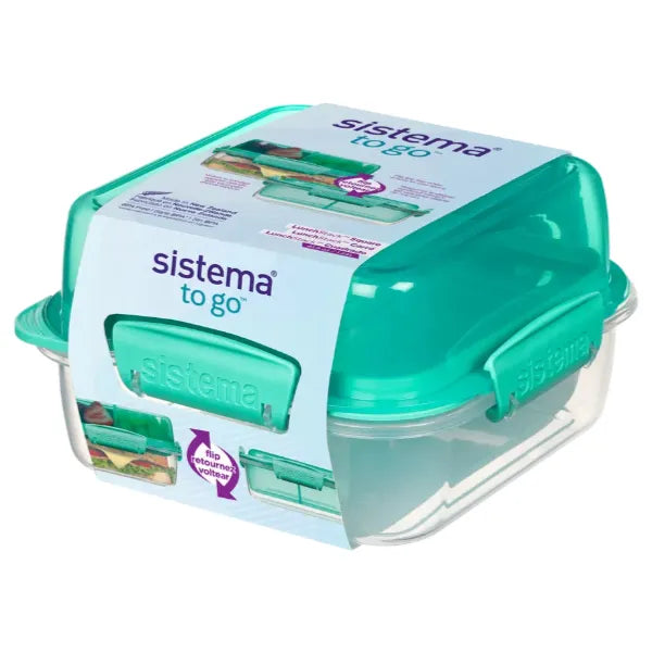 Sistema Lunch Box Stack Square To Go - 1.24L