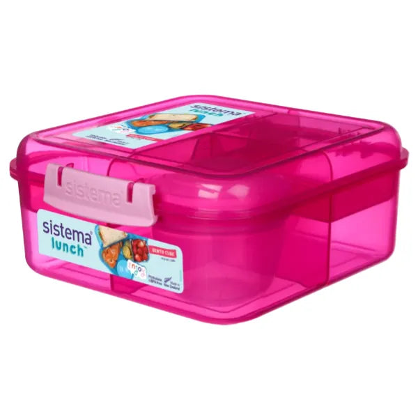 Sistema Bento Cube Lunch Box  Pink Color - 1.25L