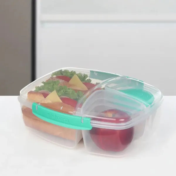 Sistema to Go Triple Split Lunch Box - 2L alternate