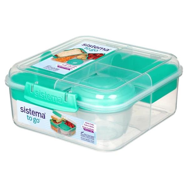 Sistema Bento Cube Lunch Box 1.25L  Assorted Color 1 Piece Set - LXSC48 alternate