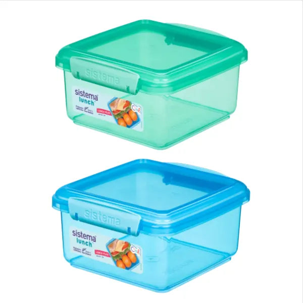 Sistema Lunch Plus Lunch Box 1.2L  Assorted Color 1 Piece Set
