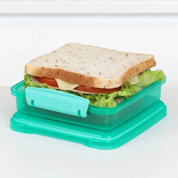 Sistema Sandwich Colored Lunch Box 450ML Assorted Color 1 Piece Set alternate