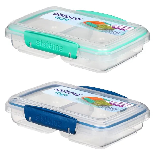 Sistema Small Split To Go Lunch Box 350ml - Assorted Color (1 Piece Set)