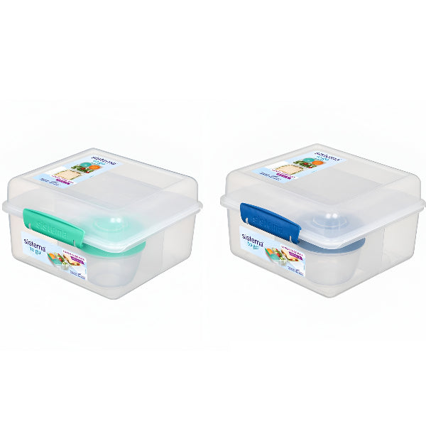 Sistema Lunch Cube Max 2L – Yogurt Compartment Set- Assorted Color 1 Piece Set