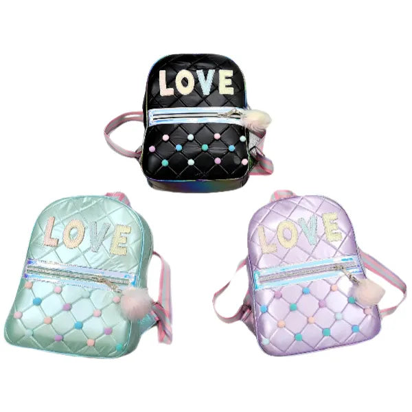 Love Printed Mini Backpack Bag For Girls-Assorted (Random Will Be Selected Upon The Availability)