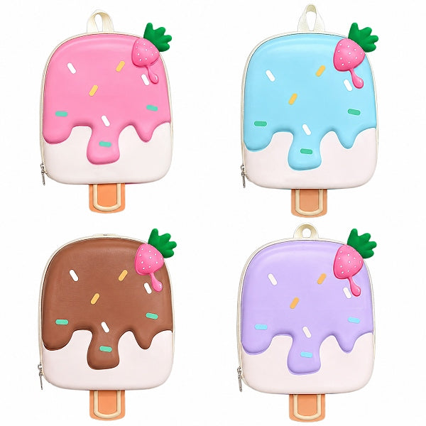 Hardshell Backpack IceCream Design 1Pcs Set