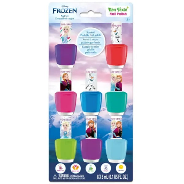 Townley Girl Disney Frozen Colored Nail Polish Set - 8 Piece - (MSEQ122)