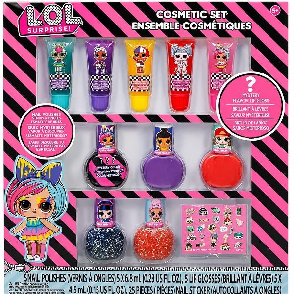 Townley Girl LOL Surprise Super Sparkly Cosmetic Set - 11pcs