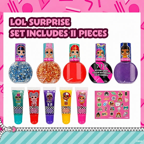 Townley Girl LOL Surprise Super Sparkly Cosmetic Set - 11pcs alternate