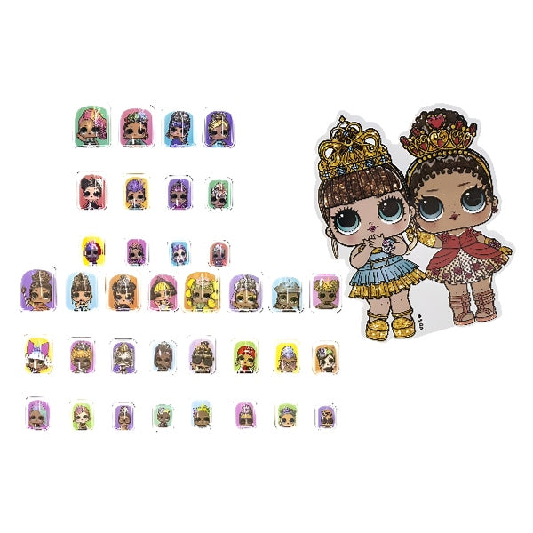 LOL Surprise Press On Nails With File 36 Piece Set alternate