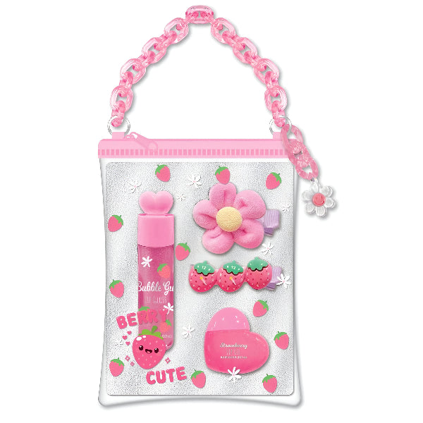 Hot Focus – Strawberry-Themed Little Beauty Bag For Kids