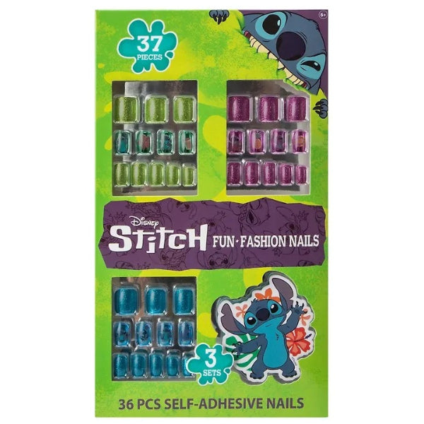 Disney Stitch Fun Fashion Nails Set – 36 Pieces For Girls