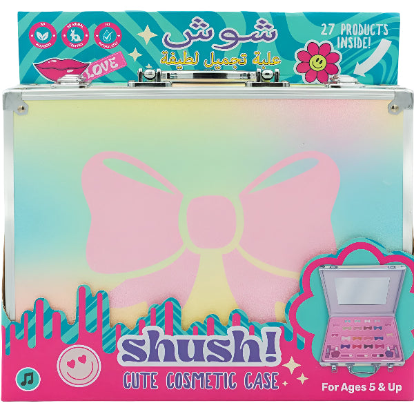 Shush Cute Cosmetic Case – 27-Piece Kids Makeup Play Set For Kids