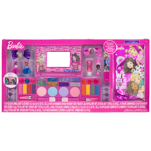 Townley Girl Barbie Cosmetic Makeup Set For Kids – Multicolor Beauty Kit