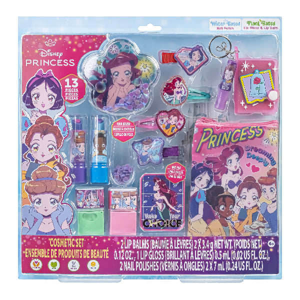 Townley Girl Disney Princess Cosmetic Makeup Set For Kids – Multicolor Beauty Kit