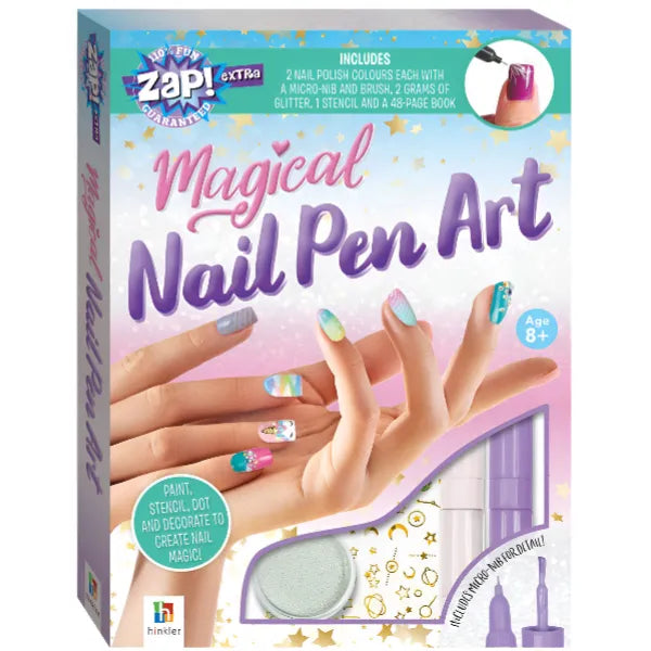 Hinkler Zap Extra Magical Nail-pen Art Kit For Girls-Kids Craft Kit