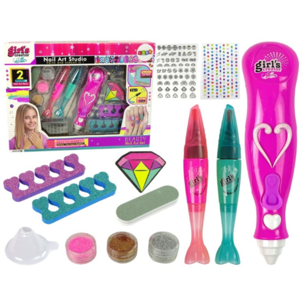 2 In 1 Nail Art Studio Play Set
