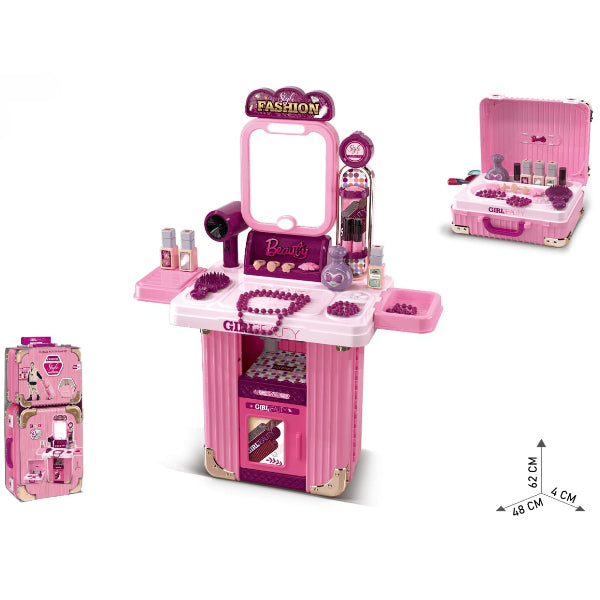 3-In-1 Kids Travel Makeup Playset – Portable Beauty Kit For Girls