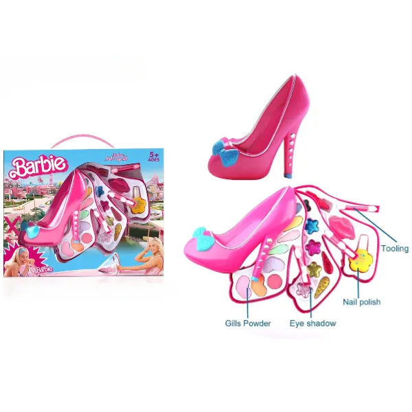 Barbie Triple Heels Suit Make up set For Girls