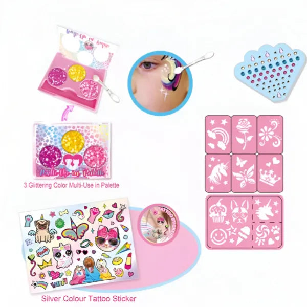 Tokidas Sparkling Tattoo Art and Face Paint For Girls (MSLT134) alternate