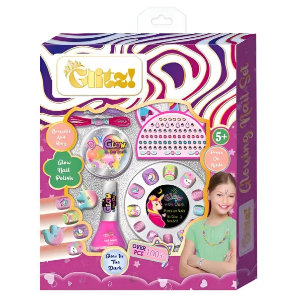 Tokidas D.I.Y Nail Playing - Glow In The Dark Set for Girls (MSLT139)