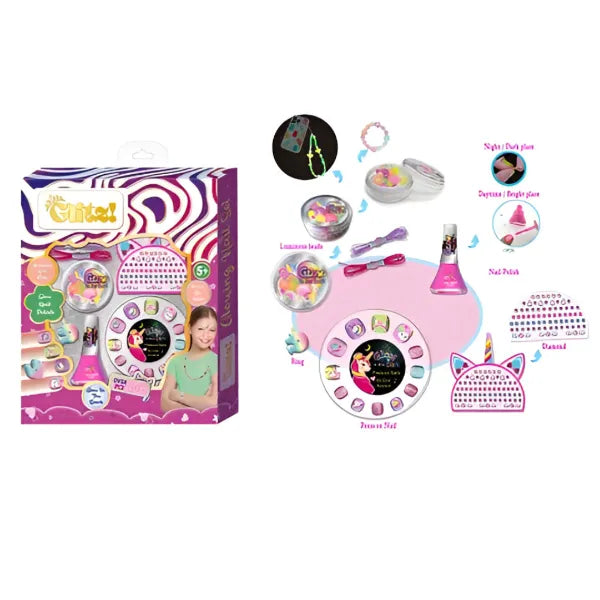 Tokidas D.I.Y Nail Playing - Glow In The Dark Set for Girls (MSLT139) alternate