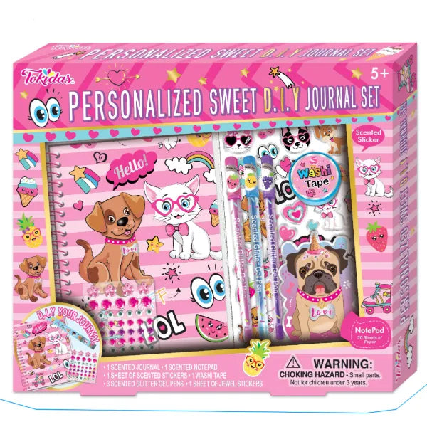 Tokidas Personalized Sweet D.I.Y Journal Diary Set For Girls (MSLT142)