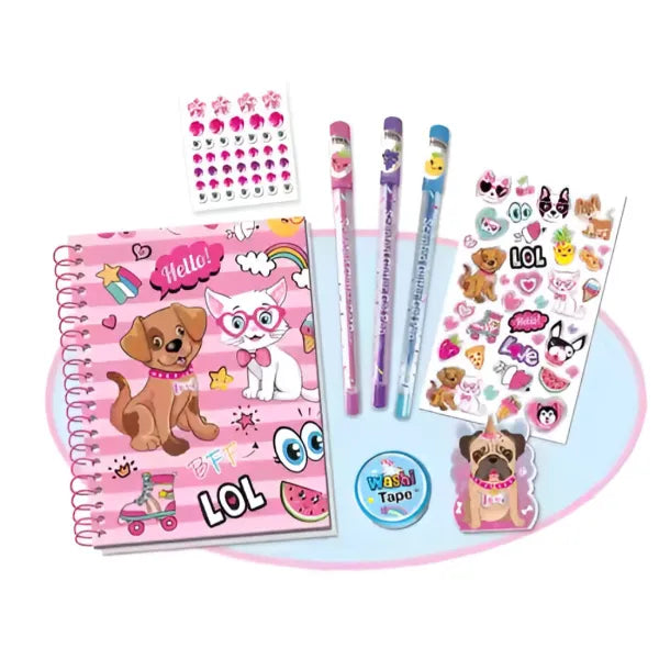 Tokidas Personalized Sweet D.I.Y Journal Diary Set For Girls (MSLT142) alternate