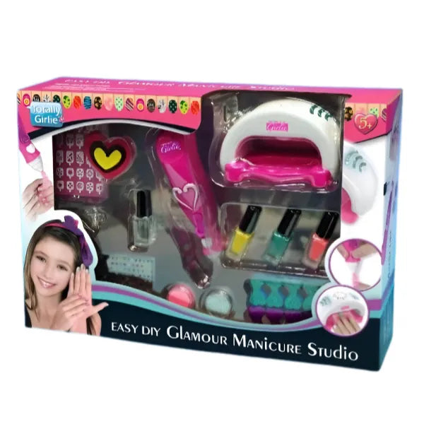 Totally Girlie Glamour Manicure Studio Easy DIY Makeup Nail Decoration Set