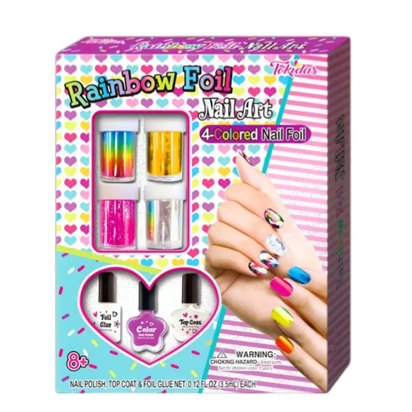 Tokidas Nail Foil Design Nail Makeup Art For Girls