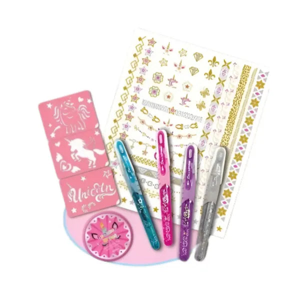 Tokidas Glitter Body Art Set- Unicorn Theme Body Tattoo alternate