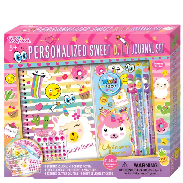 Tokidas Girls Personalized Sweet DIY Journal Set For Girls