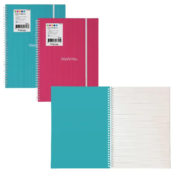 Foldermate Spiral Ruled Notebook A4-100 Sheet- Assorted (1 Pieces Only)