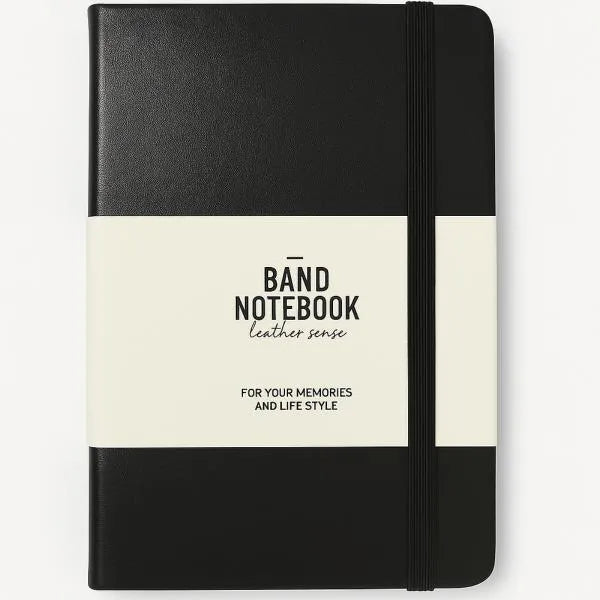 Morning Glory Ruled Band Notebook Leather-Look A6 192 Sheets Assorted Colours