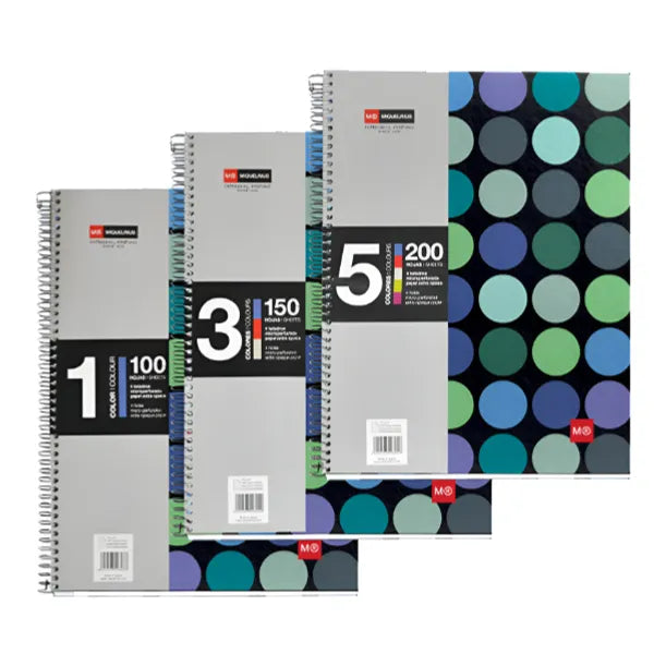 Miquelrius 5 Subject A4 200 Sheet Note Book