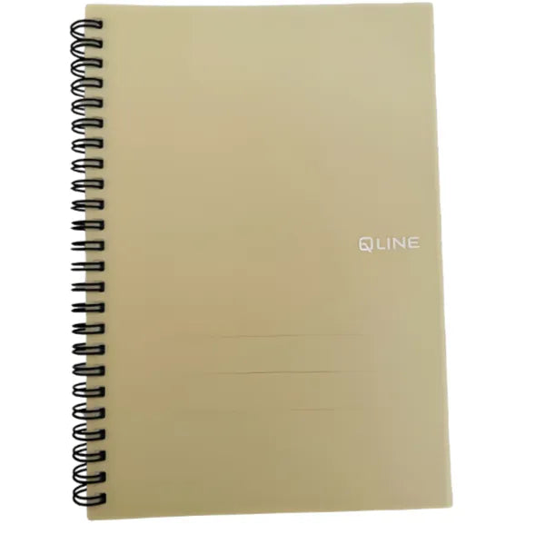 Q-Line Spiral Notebook Ruled A5 Size -100 Sheets-1 Pieces Set