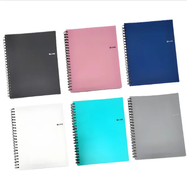 Q-Line Spiral Notebook Unruled B5 Size -100 Sheets-1 Pieces Set