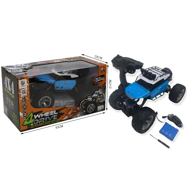 Off-Road 4 Wheel Drive Remote Control Vehicle RC CAR -Blue Color