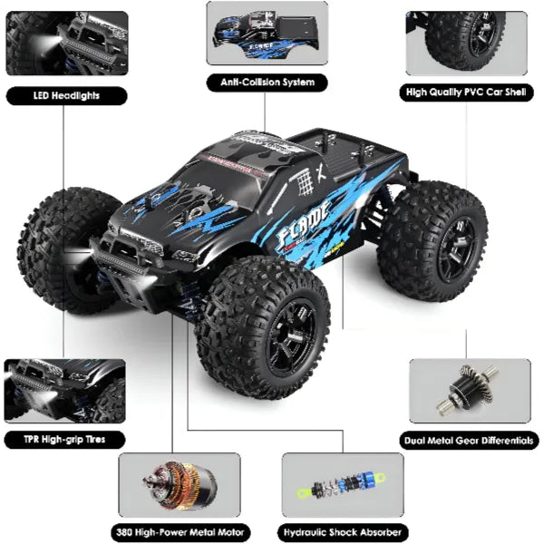4-Wheel 1:16 RC Off Road Remote Control Car alternate