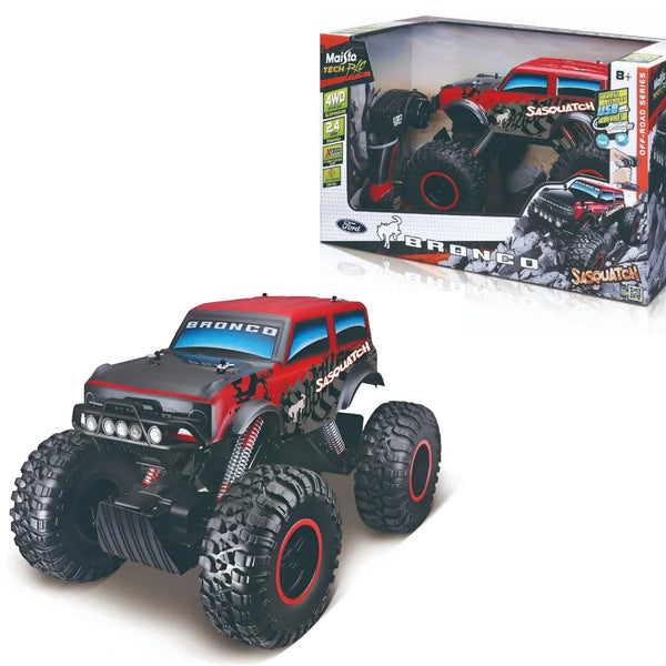 Maisto Tech R/C 1:10 Ford Bronco Sasquatch – 2.4GHz Off-Road Remote Control Truck for Kids