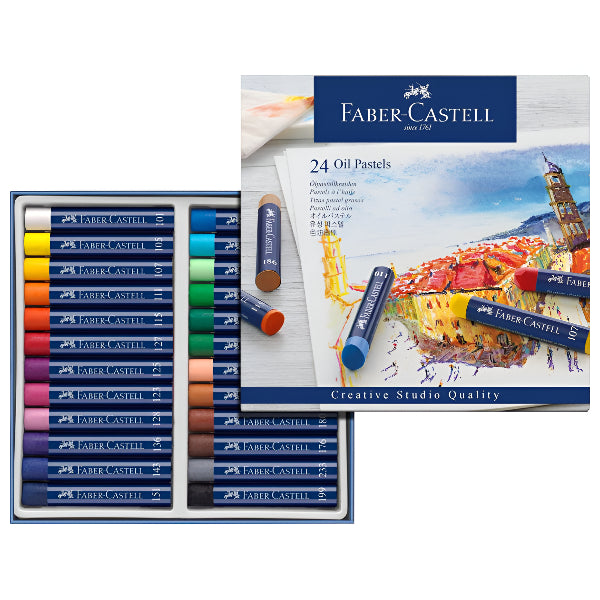 Faber-Castell Creative Studio Oil Pastels – 24 Colors