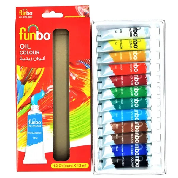 Funbo Oil Color Set-12 Colour