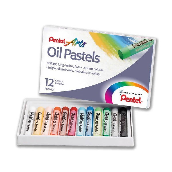 Pentel Oil Pastels 12Pcs